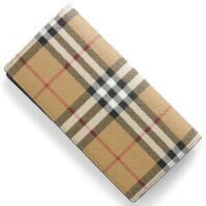 Burberry Check Beige Long Wallet